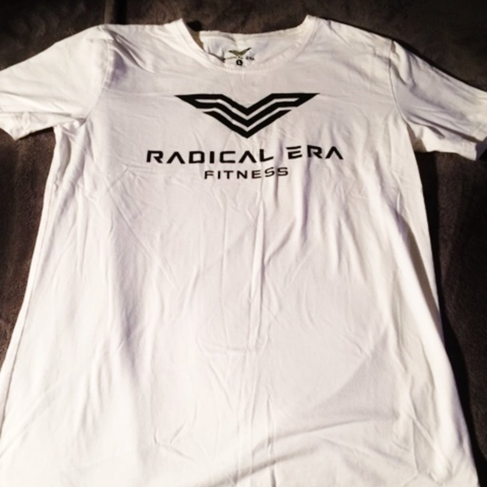 RADICAL ERA FITNESS MEN TEE WHITE S (L)